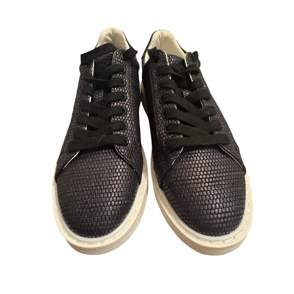 Lauren Ralph Lauren Angeline Sneaker Black Woven Size 8 NWT - Picture 4 of 12